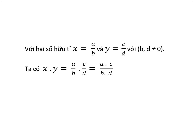 Tính chất phép nhân của số hữu tỉ